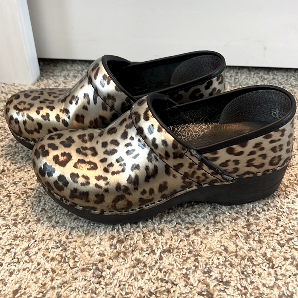 Cheetah print Dansko clogs
